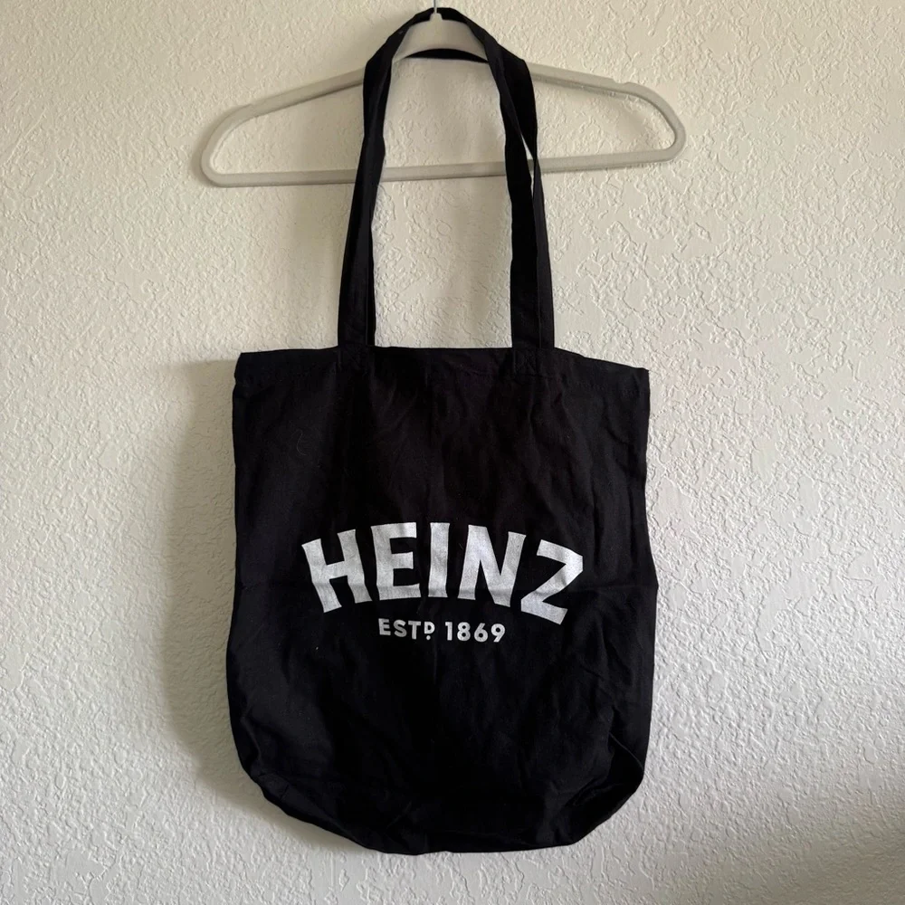 NWOT Heinz Black Canvas Tote Bag